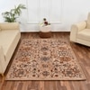 Multicolor Traditional Machine Made Polyester 2 X 5 Feet Carpet