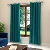 Dawn Turquoise Polyester Room Darkening Door Curtain