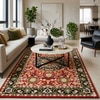 Presto Red Traditional Hand Tufted Wool Carpet 5X7 Feet