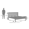 Raynor Solid Wood King Size Bed Without Storage (Amber Walnut Finish)
