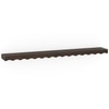 Ruki Solid Wood Wall Shelf Large Size in Toasted Walnut Finish