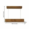 Clara 24 Brown Wooden LED Hanging Lamp