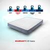 LiveIn Bounce - 3 Zone Pocket Spring with HR Foam Mattress for Zero Motion Transfer (75 x 72 in, 8 Inches)