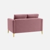 Arab Velvet 2 Seater Sofa Peach Color