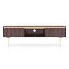 Keoni Solid Wood Free Standing TV Unit in Claret Mahogany Finish