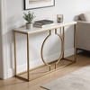 Splendour Metal Console Table in Gold Colour