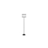 Naveen Multicolour Fabric Floor Lamp with Black Iron Base