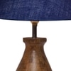 Devansh Blue Jute Table Lamp With Wood Natural Base (10X12.5 Inches)-35