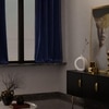 Stoa Paris Velvet Curtains for Window, Premium Dim-Out Curtain for Pack of 1, Date Night - Blue Enigma