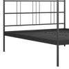 Perryn Four Poster Metal Non Storage King Bed in Satin Black Finish