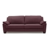 Farina 3 Seater Half Leather Sofa in Wine Colour