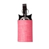 Devansh Solid Wood Electric Wall Light in Brown Colour with Pink Shade Count of 1 Light