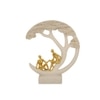 Family Tree Showpiece with Golden Figurines Modern Decorative Sculpture