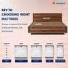 Sleepwell Dual Pro Foam Resitec Medium Firm Profiled Pu-Foam Queen Size Mattress (Thickness: 5 Inches, Dimensions: 72 X 60 Inches)