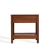 Coco Solid Wood Bedside Table in Brown Colour