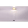 Poppy Off-White Cotton shade with Iron floor lamp