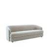 Stylishsimplicity Wood 3 Seater With Upholstery Non Storage Sofa In Beige Colour