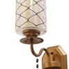 Eliante Modern Wall Lights Mild Steel & Glass Material Antique & Champaign Finish