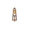 Achille Brown Wooden Table Lamp with White Jute Lampshade