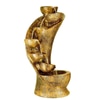Golden Fiber Glass 7 Stacked Chalice Water Fountain