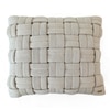 Basket Knit Pale Whisper Cushion Cover 16X16  Inches