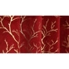 Golden Velvet Abstract Pack of 2 Pieces Blackout Window Curtain