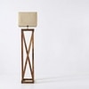 Remy Beige Jute Floor Lamp with Beige Jute Base