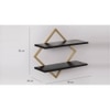WOODENMOOD Rectangular Wall Rack