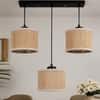 Devansh Solid Wood Electric Wall Light in Brown Colour with Multi Shade Count of 1 Light