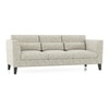 Lewis 3 Seater Fabric Sofa In Monochrome Paisley Colour