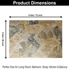 Luxe Home Polyester Abstract Carpet – (4x6 Feet, Multicolor, TPR)