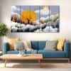 The Castle Decor Nature Art Wall Painting Wooden Framed 27x48 Inch (Style 15)