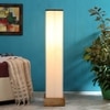 Cher White Cotton Shade Floor Lamp