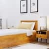 Hexa Engineered Wood Modern Single Bed With Headboard With Storage In Giant Wood