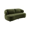 Henry Velvet 2 Seater Sofa Olive Green Color