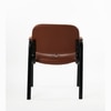 Kepler Brooks Embassy Leatherette Visitor Chair in Brown Colour