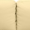 Farina 3 Seater Half Leather Sofa in Cream Colour