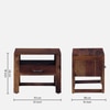Sheesham Wood Dresser In Scratch Resistant Honey Oak Finish