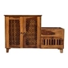 Dolo Sheesham Wood  Shoerack  in Teak Finish