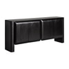 Takako Solid Mango Wood Sideboard with 4 Door in Black Finish