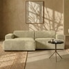 Sophisticated Wood Right Aligned 2-Seater With Upholstery Non Storage Sofa In Grey Colour