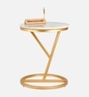 Y Metal Side Table in Gold Colour