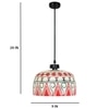 Intricate Glass Electric Hanging Light in White Colour