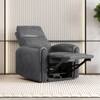 Venezia One Seater Motorized Leather Recliner in Smoke Grey Colour