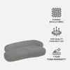 Luxelounge Wood 3 Seater With Upholstery Non Storage Sofa In Grey Colour