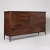Reyna Solid Wood Chest of Drawers in Brown Colour