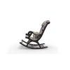 Udell Solid Wood Rocking Chair in Beige printed Colour