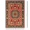 Presto Red Traditional Hand Tufted Wool Carpet 4X6 Feet
