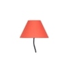 Holliday Zig Zag Iron Floor lamp with Cotton Conical Orange shade (Z33)