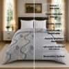 Grey Floral 300 GSM Cotton Double Bed Size Comforter from Threads